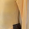 GK ICE SKATE GIRLS MEDIUM YELLOW VELVET LgSLV DRESS V-BACK Sz CM WAS $68.95 NWT! - Image 4