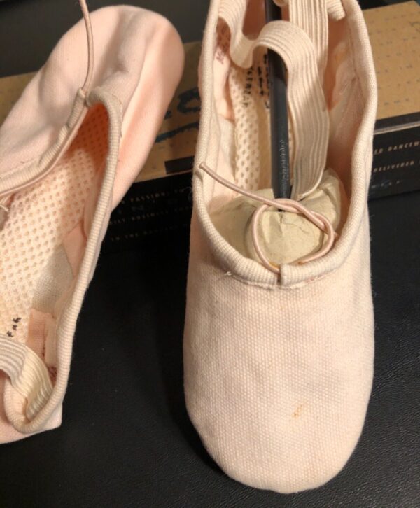 LEO'S BALLET FLAT #075 AIR-ABESQUE WOMENS SIZE 3.5 CANVAS PINK Sz 3.5 NEW IN BOX - Image 3