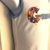 GK GYMNASTICS GRAPIC GIRLS SMALL RAGLAN CAP SLV WHITE BLUE COTTON TOP Sz CS NWT! - Image 2