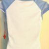GK GYMNASTICS GRAPIC GIRLS SMALL RAGLAN CAP SLV WHITE BLUE COTTON TOP Sz CS NWT! - Image 5