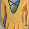 GK ICE SKATE GIRLS MEDIUM YELLOW VELVET LgSLV DRESS V-BACK Sz CM WAS $68.95 NWT! - Image 7