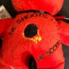 ICE HOCKEY RED STUFFED 8â€ BEAR â€œHE SHOOTS HE SCORES!â€ EMBROIDERY BY DONNAâ€™S GK - Image 5