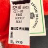 ICE HOCKEY RED STUFFED 8â€ BEAR â€œHE SHOOTS HE SCORES!â€ EMBROIDERY BY DONNAâ€™S GK - Image 7