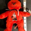 ICE HOCKEY RED STUFFED 8â€ BEAR â€œHE SHOOTS HE SCORES!â€ EMBROIDERY BY DONNAâ€™S GK - Image 8
