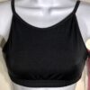 GK ATHLETIC SPORTS BRA ADULT MEDIUM BLACK NYLON/SPANDEX TECHMESH AM NWT!