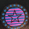 ADIDAS TANK ADULT SMALL GYMNASTICS DANCE GK LEOTARD BLACK BLUE FOIL STAR AS NWT! - Image 3