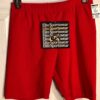 GK RED WORKOUT SHORTS ADULT X-SMALL NYLON/SPANDEX DANCE CHEER GYMNASTICS Sz AXS - Image 4