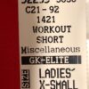 GK RED WORKOUT SHORTS ADULT X-SMALL NYLON/SPANDEX DANCE CHEER GYMNASTICS Sz AXS - Image 6