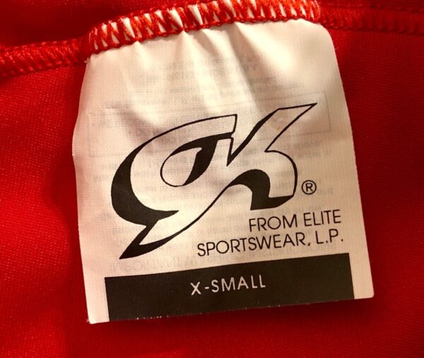 GK RED WORKOUT SHORTS ADULT X-SMALL NYLON/SPANDEX DANCE CHEER GYMNASTICS Sz AXS - Image 7