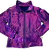 GK WARM UP JACKET ADULT SMALL PURPLE SHIMMER FOIL ZIP FRONT GYMNAS DANCE CHEER S - Image 5