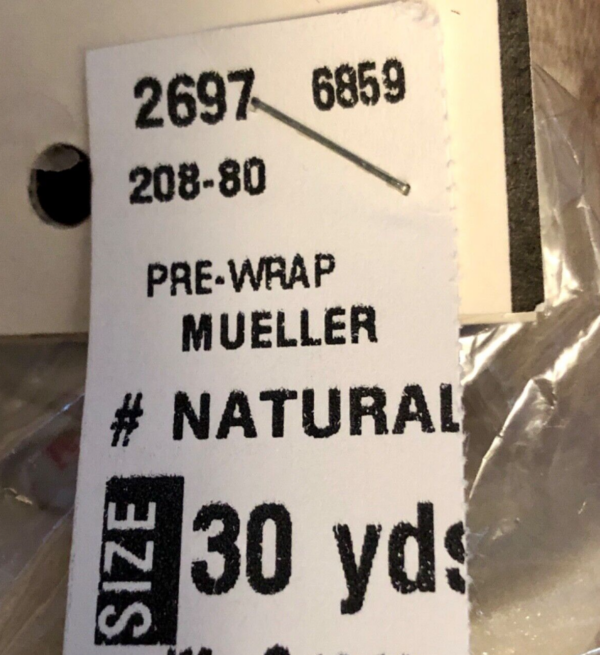 NWT! Mueller Pre-Wrap Under-Wrap Insulating Athletic Tape Natural 3-Pack - Image 3