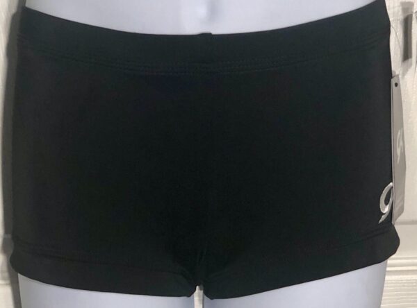 GK BLACK CHILD LARGE MICRO MINI WORKOUT DANCE GYMNASTICS CHEER SHORTS Sz CL NWT - Image 3