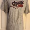 DURABLE  "CHEER PRINCESS" GRAPHIC ADULT MEDIUM T-SHIRT GRAY Sz AM NWT!