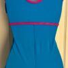GK BIKETARD ADULT SMAL BLUE NYLON/SPANDEX PINK FOIL TRIM DANCE GYMNASTIC TANK S - Image 6