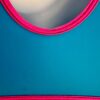 GK BIKETARD ADULT SMAL BLUE NYLON/SPANDEX PINK FOIL TRIM DANCE GYMNASTIC TANK S - Image 7