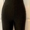 GK ICE SKATE DANCE ADULT SMALL STEEL VELVET BLACK COT/SPANDEX CAMI UNITARD Sz AS