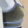 GK ICE SKATE DANCE ADULT SMALL STEEL VELVET BLACK COT/SPANDEX CAMI UNITARD Sz AS - Image 3