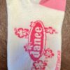 GK DANCE FLORAL GRAPHICS COMFY WHITE & PINK PRINT PEDS LADIES Sz 9-11 NWT! - Image 2