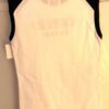 GK 'CHEER' CHILD SMALL GRAPHIC COTTON WHITE T-SHIRT NAVY GLITTER CAP SLVS SZ S - Image 3