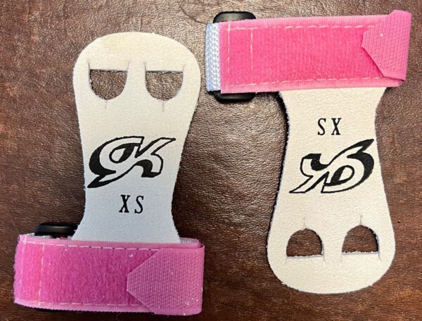 GK ELITE SPORTSWEAR HAND GRIPS X-SMALL WITH STRAP #GK32 PINK SIZE XS