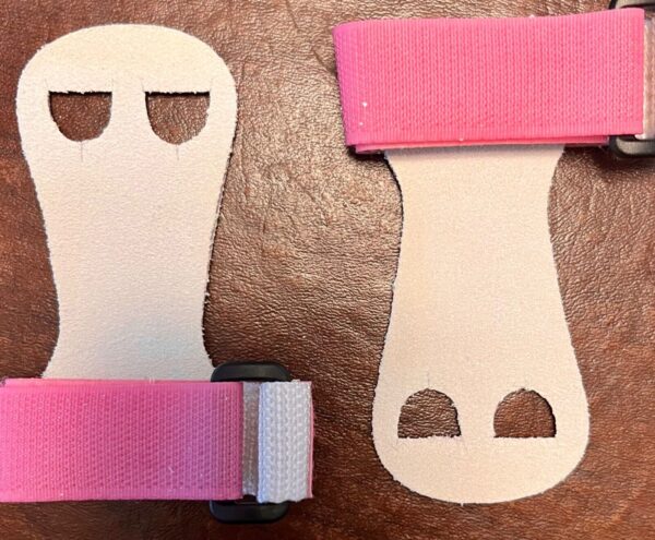 GK ELITE SPORTSWEAR HAND GRIPS X-SMALL WITH STRAP #GK32 PINK SIZE XS - Image 4