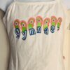 GK WHITE COTTON CAMISOLE PJ TOP JR MED (7-9) GYMNASTS SANDALS GRAPHIC Sz JR  M