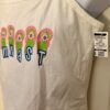 GK WHITE COTTON CAMISOLE PJ TOP JR MED (7-9) GYMNASTS SANDALS GRAPHIC Sz JR  M - Image 3