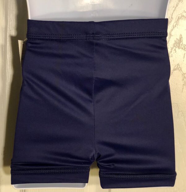 GK CHILD SMALL MINI WORKOUT SHORTS NAVY NYLON/SPANDEX GYMNASTICS DANCE CHEER CS - Image 2