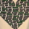 GK 'EAT SLEEP SKATE' ADULT MEDIUM WHITE COTTON HEART CAMI PJ CASUAL TOP Sz M NWT - Image 2