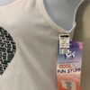 GK 'EAT SLEEP SKATE' ADULT MEDIUM WHITE COTTON HEART CAMI PJ CASUAL TOP Sz M NWT - Image 4