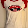 AS TEES "USA CHEER" GRAPHIC ADULT SMALL COTTON WHITE RED RAGAN CAP SLV TEE Sz AS