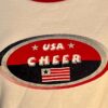 AS TEES "USA CHEER" GRAPHIC ADULT SMALL COTTON WHITE RED RAGAN CAP SLV TEE Sz AS - Image 2