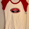 AS TEES "USA CHEER" GRAPHIC ADULT SMALL COTTON WHITE RED RAGAN CAP SLV TEE Sz AS - Image 6
