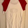 AS TEES "USA CHEER" GRAPHIC ADULT SMALL COTTON WHITE RED RAGAN CAP SLV TEE Sz AS - Image 7