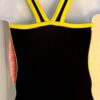 GK SPORTY CHILD X-SMALL BLACK RACERBACK YELLOW SIDES GYMNASTS TANK LEOTARD SZ XS - Image 5