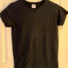 Anvil LADIES SMALL BLACK BLANK PRE-SHRUNK SSLV COTTON V-NECK TOP T-Shirt SZ S - Image 7