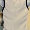 GK FUN TANK PJ TOP GIRLS SMALL â€˜DANCE GIRLâ€™ WHITE COTTON RIBBED BLACK TRIM SZ S - Image 4