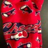 GK CHEER FUN LADIES 9-11 SLIPPER SOCKS GRIPS RED WHITE BLUE CHEER GRAPHIC 9-11 - Image 3