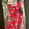 GK CHEER FUN LADIES 9-11 SLIPPER SOCKS GRIPS RED WHITE BLUE CHEER GRAPHIC 9-11 - Image 4