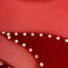 GK RED VELVET ICE FIGURE SKATE ADULT SMALL SLVLS ASYM MESH YOKE JA DRESS Sz AS - Image 2