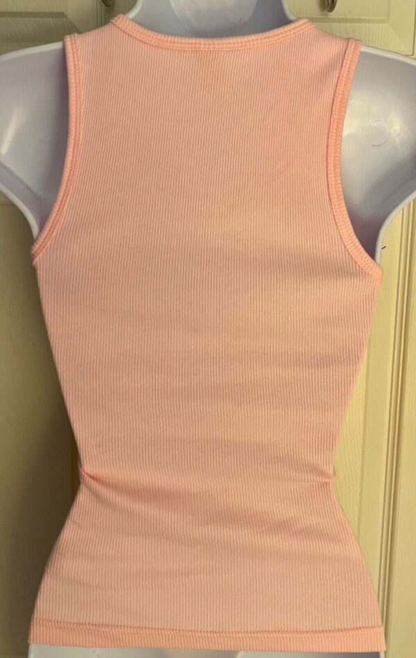 GK SKATE TANK TOP ADULT SMALL PINK RIBBED COTTON SILVER CREST GRAPHIC Sz S NWT! - Image 6