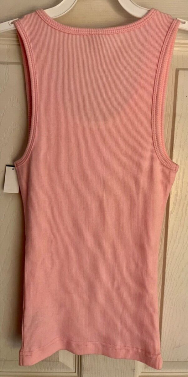 GK SKATE TANK TOP ADULT SMALL PINK RIBBED COTTON SILVER CREST GRAPHIC Sz S NWT! - Image 10