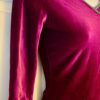 GK  PURPLE VELVET LADIES SMALL SILVER FOIL TRIM SKATE DANCE CASUAL CROP TOP Sz S - Image 3