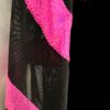 GK LgS BLACK VELVET MESH ADULT SMALL PINK FOIL GYMNASTICS DANCE LEOTARD Sz AS - Image 4