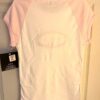 GK "SKATE" GRAPHIC ADULT LARGE COTTON WHITE T-SHIRT PINK CAP SLVS CASUAL SZ L - Image 8