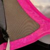 GK LgS BLACK VELVET MESH ADULT SMALL PINK FOIL GYMNASTICS DANCE LEOTARD Sz AS - Image 7