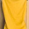 LAUREN Ralph Lauren WOMENS MEDIUM SLVLS YELLOW SHEER TRIM COTTON TOP Sz M EUC! - Image 4