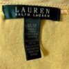 LAUREN Ralph Lauren WOMENS MEDIUM SLVLS YELLOW SHEER TRIM COTTON TOP Sz M EUC! - Image 5
