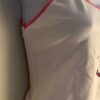 GK CAMI PJ TOP ADULT LARGE I LOVE TO DANCE WHITE COTTON PINK SATIN STRAPS Sz AL - Image 3