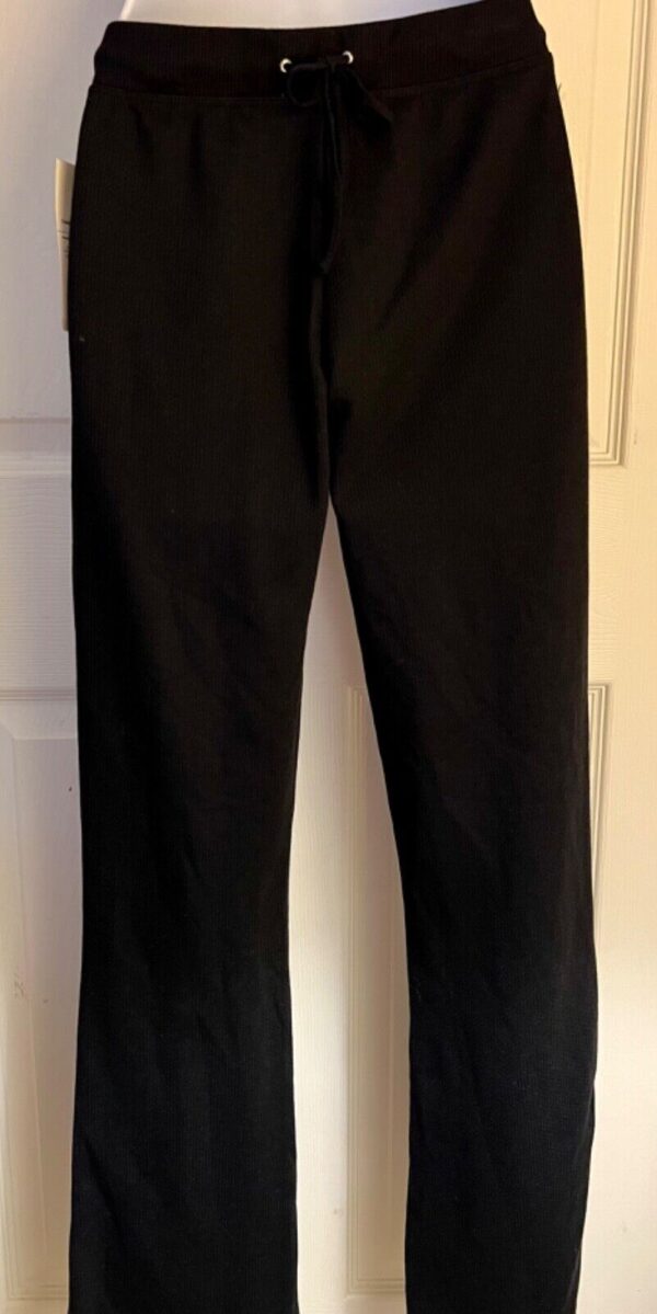 GK WARM UP JUNIOR SMALL BLACK COTTON/POLY GYM DANCE CHEER SPORT PANTS SZ J(2-4) - Image 4